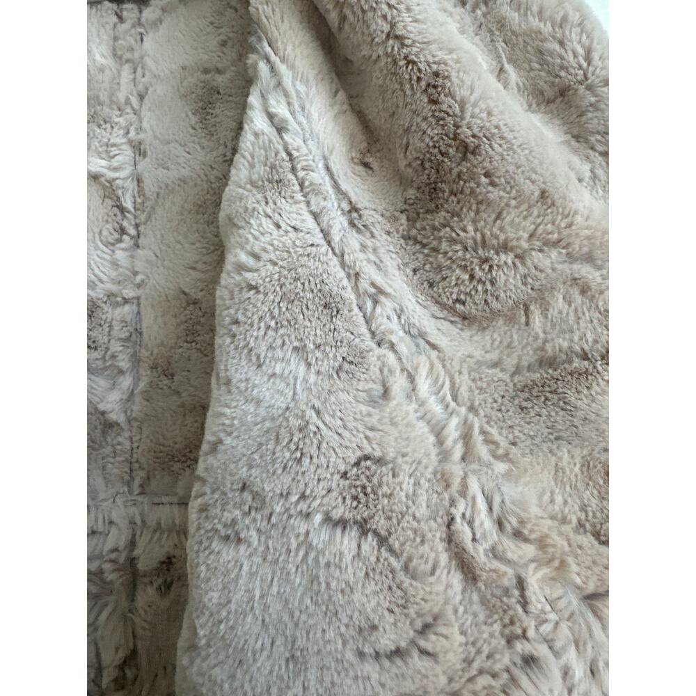 Altar’d State Taupe Faux Suede and Fur Open Front Vest with Pockets - Picture 5 of 8